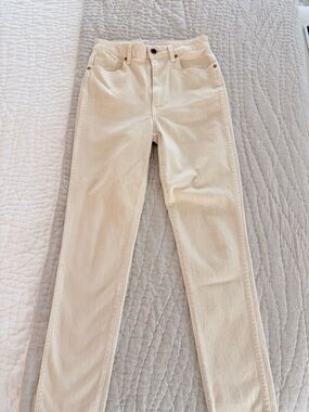 KHAITE Cream Skinny Jeans Vanessa 27